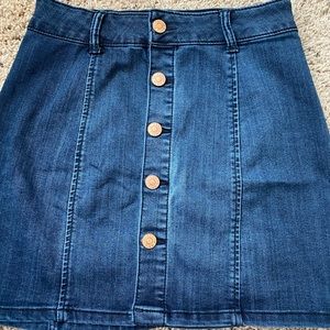 Jean mini skirt